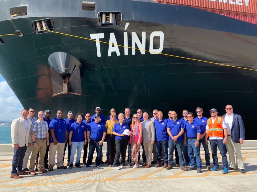 SIU members, AMO officers, Crowley executives and the company’s terminal team