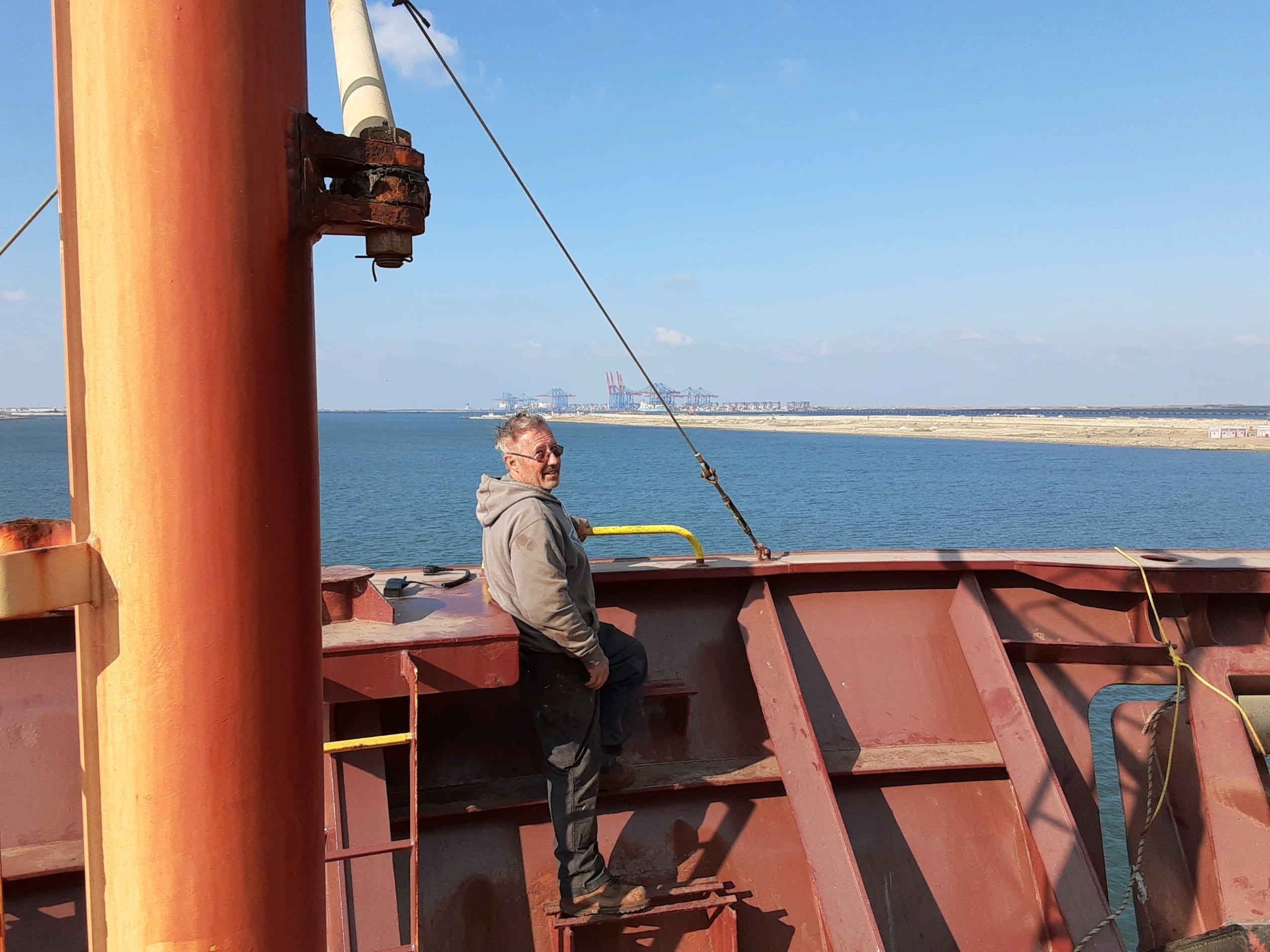 Photo of Recertified Bosun James Walker aboard Maersk Denver
