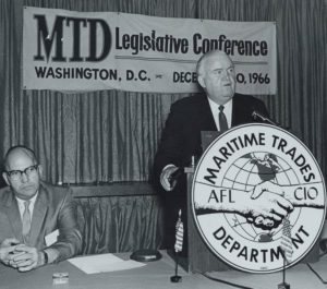 photo of MTD President Paul Hall in 1966