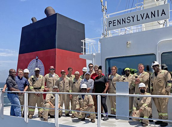 Group photo of ship's crew