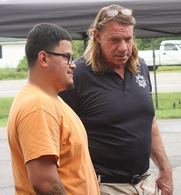 Photo of student and instructor